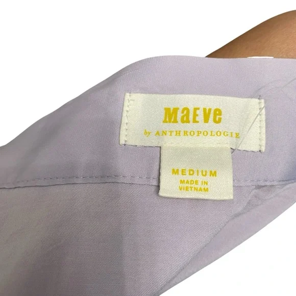 Anthropologie Maeve Lilac Ruffle Wrap Skirt